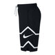 【7成新】耐克NIKE 男子 休闲 短裤  THROWBACK SHORT 运动裤 AJ3899-010黑色XXL码