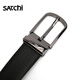 
Satchi belt genuine leather men's classic versatile men's pin buckle layer cowhide simple belt business youth belt black (classic black buckle) 1050mm