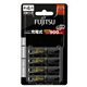 Fujitsu rechargeable battery No. 7 No. 7 4 900 mAh with thunder camera U401A (black) USB four-slot smart LCD display fast charger 724 set