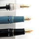 
Yongsheng 698 transparent demonstration piston 14k gold pen 002 semi-transparent black gold clip 14k gold pen nib 0.5 0.5mm