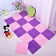 Zhengba splicing carpet suede foam puzzle carpet non-slip thickened living room foyer children's bedroom bedside splicing carpet tatami light purple