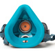 Tang Feng Silicone dustproof mask grinding and prevent industrial dust PM2.5 protective mask Woodworking electric welding labor-protective breathable decoration and cleanable mask 1502 blue + 5 pieces of activated carbon