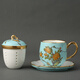 National porcelain Yongfengyuan auratic lady porcelain ceramic tea cup coffee cup water cup with cover filter tea office meeting cup tile cup