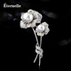 Eternelle French Eternal European and American Fashion Artificial Pearl Brooch Women's Brooch Brooch Scarf Button Birthday Gift White Beads