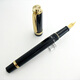 Immortal 698 transparent piston pen F-tip and EF-tip silver clip piston type ink 11 black six-window gold clip soft elastic F-tip 0.5 mm