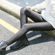 
Thin leather fashion glossy pants for women wearing leather slim black small feet long trousers strong tights large size leggings glossy pants - black XXXL suitable for 150-180Jin [Jin equals 0.5 kg]