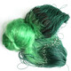 Huaiyu 1.5-3 meters high, soft green silk mesh, three-layer wire mesh, fishing net, sinking net, three-layer net, fish net, 1.5 meters, 3 fingers, 100 meters, green silk three-layer net