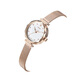 Julius Watch Version coréenne pour femmes Simple and Fashionable Disc Volydold Quartz étudiant Femme Femme Gol Belt White Disc JA-829C