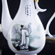 Shengtianxia Jingdezhen ceramic wine pot, Chinese blue and white porcelain wine set, traditional pouring wine pot, wine glass, white wine wine set, goblet, 1 pot, 10 cups, Li Bai poet-wine set-1 pot, 10 cups, safe and shock-proof packaging