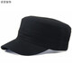 Nozhi Meng Simple Baseball Cap Flat Top Fashionable Men and Women Casual Solid Color Peaked Cap Wearable in All Seasons NM332 Bare Black One Size Adjustable