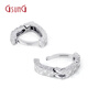 GsunG platinum Pt950 earrings earrings multi-faceted heart-shaped platinum earrings PED011 need to be customized heart-shaped earrings 1.90g