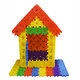 Unterrichten von Spielen der Spiele der Spiele (JWANJ) Schneeflocken, Bausteine, digitale Quadrate, Größen, Pellets, Jungen und Mädchen 2-3-6 Jahre alt, angeschlossene Kinderspielzeuge 500 Gramm