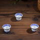 LICHEN blue and white porcelain jug and wine cup Jingdezhen exquisite old style porcelain underglaze colored wine set Old-fashioned blue and white exquisite one pot four cups one