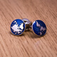 Kflk World Map Men's Cuffer Links French Shirt Sleeve Nails Chandle Couillettes Lettrage Custom K180