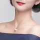 Nanzhu Palace Lingsi Freshwater Pearl Pendant 18K Gold Round Highlight Simple Women's Fashion Gift White K Gold Holder 9-9.9mm