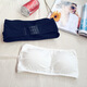 Lingdeng tube top bra for women with padded chest, strapless bra, anti-exposure, solid color cotton, girl student base, small bust, two pieces (white + white), one size fits all, recommended weight 85-125 Jin Jin equals 0.5 kg