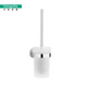 Hansgrohe Rutgers series frosted glass bathroom toilet brush holder