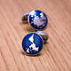 Kflk World Map Men's Cuffer Links French Shirt Sleeve Nails Chandle Couillettes Lettrage Custom K180