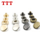 TTT Botón de cobre Cuatro piezas 831/633/655 Copper Quad Botón Chaqueta Down Botón Botón pequeño Diámetro de bronce de bronce 20 mm/32l [6 piezas]