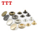 TTT Botón de cobre Cuatro piezas 831/633/655 Copper Quad Botón Chaqueta Down Botón Botón pequeño Diámetro de bronce de bronce 20 mm/32l [6 piezas]
