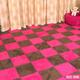 Zhengba splicing carpet suede foam puzzle carpet non-slip thickened living room foyer children's bedroom bedside splicing carpet tatami light purple