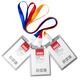UHOO (UHOO) 6628 Large Acrylic Work Certificate Exhibition Guest Certificate Participation Certificate Card Set Employee Brand Customized Lanyard Brown 6628 Card + 1.5 cm Gray White Rope