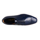PRADA Men's Ultramarine Blue Cowhide Thick-soled Lace-up Fabric Trim Fashion Casual Shoes 2EG015 B4L F073A Size 6.5/40.5
