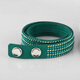 Swarovski Green Imation Crystal Button Bracelet Bracefticefief Подруга подарок подарок 5064290