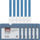UHOO 6624 KARTE SET Zertifikats -Zertifikat Set Mitarbeiterzertifikateintritt und Ausgangszertifikat Factory School Card Custom Lanyard Logo 6623 Blue Horizontal Versionskarte + Seil