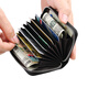 Williampolo Kaiser Paul Card Bag Herren-Mini-Münzbrieftasche Kurzes echtes Lederkarten-Tasche Multi-Card-Lizenz-Lizenz-Bankkarte Blaues Kreuz Muster Blaues Kreuz Muster