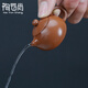 Tao Yunshang's mini small purple clay pot, creative fingertip pot, small tea pot, tea play pet ornaments, boutique can raise interesting small teapot ornaments, mini red clay-Xi Shi pot