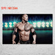 Ju Mengwu Dwayne Johnson male star Sports muscular man poster Door study gym decorative painting hanging painting wall painting mural NB13546 50*30cm