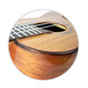AUV UKULELE ACACIA Holz Massivholz Furnier Uklili Anfänger spielen und singen Finger spielen fortgeschrittene kleine Gitarren-Musikinstrumente Ukulele Kinder Erwachsener 26-Zoll-Pfirsich-Blossom Core Full Single at100