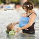Papa Baby Turban, Sears Stillung Turban, Baby Schlafgitter Mesh Multifunktional Rucksack, Babygurt atmungsaktiv, einfache horizontale Umarmung, hellgrau