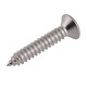 Bairite 304 stainless steel countersunk head self-tapping screws cross flat head self-tapping screws extended wood nails dry wall nails GB846 M5*50 20 pieces