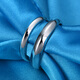 Pt.Charm platinum ring for men and women pt950 platinum glossy ring couple live mouth adjustable aperture spot pt950 single men's ring 4.1-4.2 grams
