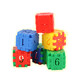 Unterrichten von Spielen der Spiele der Spiele (JWANJ) Schneeflocken, Bausteine, digitale Quadrate, Größen, Pellets, Jungen und Mädchen 2-3-6 Jahre alt, angeschlossene Kinderspielzeuge 500 Gramm