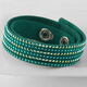 Swarovski Green Imation Crystal Button Bracelet Bracefticefief Подруга подарок подарок 5064290