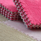 Zhonghong foam puzzle carpet covers the whole tatami bedroom, children's game mat, suede splicing carpet, EVA can be cut and customized, princess large area single piece, pink 31*31CM, small piece, single color
