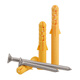 Fish-type plastic expansion tube plastic wall plug expansion plug rubber plug anchor bolt small yellow croaker expansion screw screw 6/8/10mm M10*60 30 sets with carbon steel screws