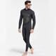 SBART 3mm swimsuit men's diving suit thickened thermal suit winter snorkeling suit one-piece long-sleeved jellyfish suit surfing suit black 3XL