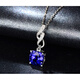 Millais Jewelry 2.31 carat tanzanite pendant 18k gold inlaid with diamond colored gemstones women's necklace as a birthday gift without chain (can be customized)