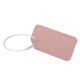 Banzheni suitcase aluminum alloy luggage tag metal boarding pass suitcase consignment tag trolley case identification plate with handwritten cardboard brushed rose gold