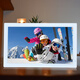 Lexlia HD digitaler Fotorahmen 21,5 Zoll IPS hochauflösendes 1920*1080 HD elektronisches Fotoalbum Wandmontage-Player 21,5 Zoll weiß kostenloser 32G USB-Stick + Wandmontagetafel