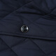 Hengyuanxiang Veste en coton pour hommes collier de couleur de couleur unie en automne et en coton chaud de veste de coton moyen portant des affaires veste en coton pour hommes décontractés 9274 Bleu L (175)