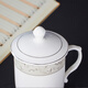 Jie Yajie Ceramic Tea Cup Water Cup with Lid (350ml) Ceramic Tea Cup Ceramic Office Cup 6 Pack Chinese Cup