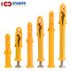 Fish-type plastic expansion tube plastic wall plug expansion plug rubber plug anchor bolt small yellow croaker expansion screw screw 6/8/10mm M10*60 30 sets with carbon steel screws