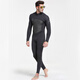 SBART 3MM wetsuit thickened warm swimsuit winter outdoor snorkeling one-piece long-sleeved wetsuit jellyfish suit winter swimsuit black XXL