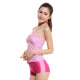 
Yingfa (YINGFA) women's swimsuit large size conservative casual ladies split flat angle watercolor colored swimsuit comfortable sports swimsuit Y1392-1 pink L