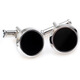 Montblanc MONTBLANC Black Steel Cufflink U112896 Men's Gift